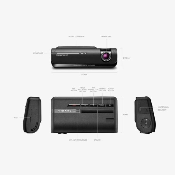 Thinkware F770 Dash Cam Dual Channel Wifi GPS 16GB - Ảnh 3